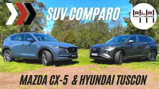 2021 Mazda CX-5 and 2021 Hyundai Tucson SUV comparison / Right Lane Reviews