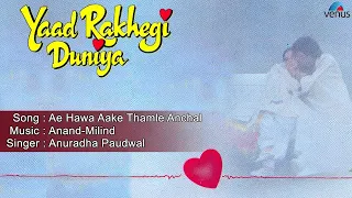 Yaad Rakhegi Duniya : Ae Hawa Aake Thamle Anchal Full Audio Song | Aditya Pancholi, Rukhsar |