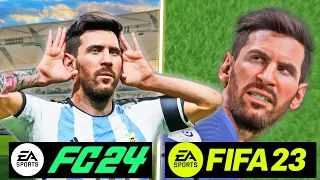 EA SPORTS FC 24 vs FIFA 23 - Gameplay & Graphics Details Comparison | Fujimarupes