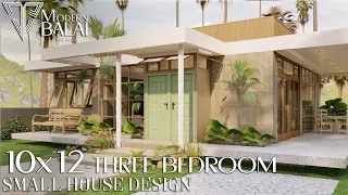 SMALL HOUSE DESIGN SIMPLE HOUSE DESIGN 3-BEDROOM 10X12 METERS