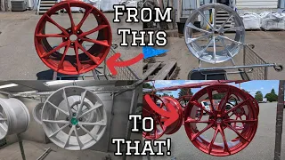 Powder Coating Wheels from Start to Finish - Lollypop Red - Ep 150