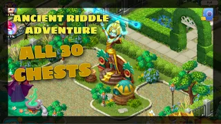 Gardenscapes | Ancient Riddle Adventure Completed | All 30 Chest