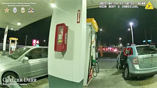 Bodycam Footage Shows The Moment Suspect Opens Fire on Florida Officer at Gas Station