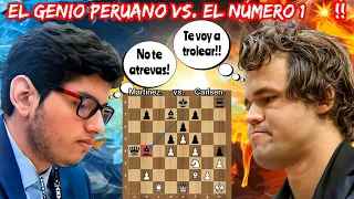 MAGNUS SE ATREVE A TROLEAR AL GENIO PERUANO😱💥!! | Martínez vs. Carlsen | (Titled Cup late).