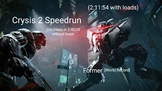 Crysis 2 Speedrun Glitchless in 2:05:08 without loads (2:11:54 with loads) [Former World Record]