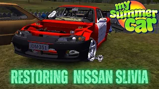 Restoring abandoned Nissan Silvia | My Summer Car #mysummercar #viral #trending 😎🚗