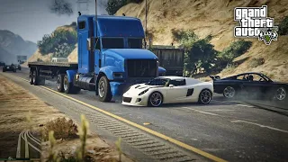 My Truck Dragged This Car in Gta 5