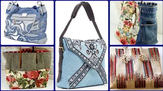 most outstanding and beautiful denim patchwork shoulder handbags collection