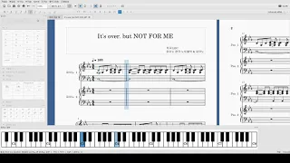 (MuseScore 3) 얼불춤 피자법진으로도 유명한 노래 LEC - It's over. but NOT FOR ME. 피아노 4핸즈!(편곡 by Gwnu)