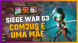 Siege War G3: Endorfina x Ground Zero² x The Exiles - Com2us é uma mãe | Summoners War