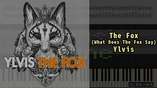 Ylvis - The Fox (What Does The Fox Say?) (Piano Tutorial) Synthesia 琴譜 Sheet Music