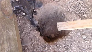 Ever have to use Jackhammer to dig a hole far west Texas off-grid homestead @ Timeline Ranch