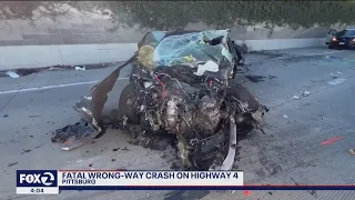 Wrong-way driver allegedly causes deadly crash on Highway 4
