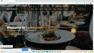Angular Free Restaurant Website Template 1