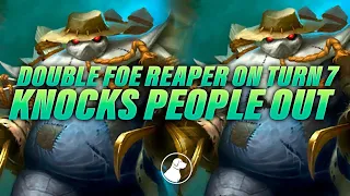 Double Foe Reaper on Turn 7 Knocks People Out | Dogdog Hearthstone Battlegrounds