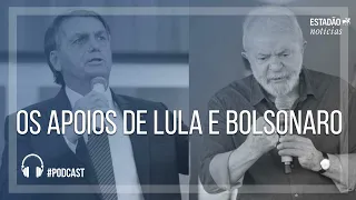 Os apoios de Lula e Bolsonaro para o 2º turno