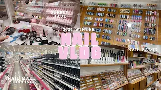 Shopping for 200$ of nail supply and interesting nail shop💖