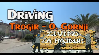 Trogir - Okrug Gornji Croatia 🇭🇷 4K  Driving