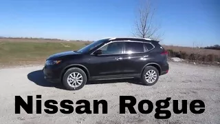 2018 Nissan Rogue SV // review, walk around, and test drive // 100 rental cars