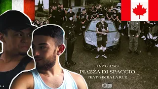 CANADIANS REACT TO ITALIAN RAP - 167 Gang - Piazza Di Spaccio ft. Simba La Rue