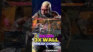 Tekken 8 Raven 3X Wall Break Combo