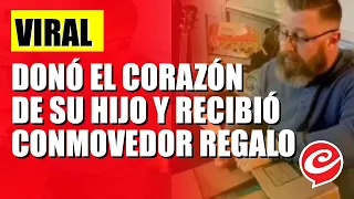 Donó el corazón de su hijo y un año después recibió un regalo conmovedor