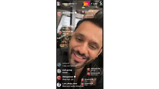 Rahul Vaidya New Instagram Live Cute lovely talk with her wifey Disha Parmar and #kkk12 his favs