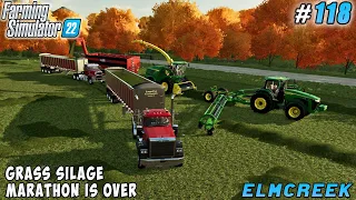 Results grass silage marathon 196 bales + 1 million liters bagging silage | Elmcreek | FS 22 |  #118