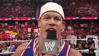 John Cena Rap   RAW 12 03 2012 русский перевод от 545TV