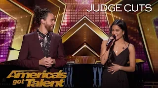 Us The Duo: Married Couple Reveals Pregnancy Announcement On Stage - America's Got Talent 2018