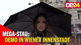 Mega-Stau: Demo in Wiener Innenstadt