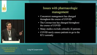 COVID-19: pharmacologic management Craig M Coopersmith  ISICEM 2023