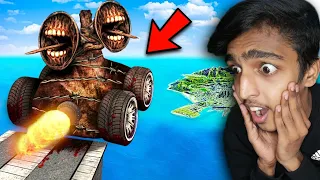 GTA 5 : Jumping SIREN HEAD CARS Across The Map !! MALAYALAM