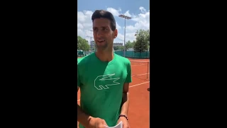 Novak Djokovic  practice with Grigor Dimitrov in Belgrade for Adria tour tennis
