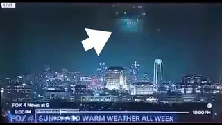 Gigantic UFO mothership recorded on live broadcast in Texas