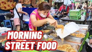 Amazing STREET FOOD Morning Market: A Foodie's Paradise in BANGKOK