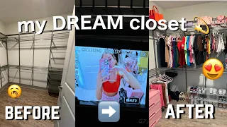 Unpacking & Organizing My DREAM Closet 😍 + Decor Shopping (HomeGoods, TJmaxx, Five Below etc.)