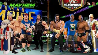 WWE Mayhem Signature Move vs WWE Champion Signature Move
