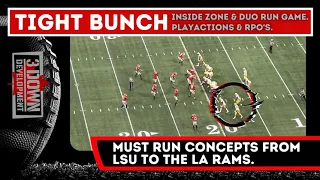 Tight Bunch Run Game, RPO's and Playaction Shots.