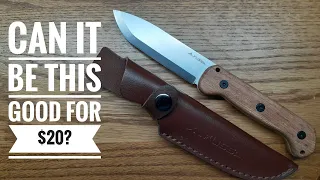 The Flissa bushcraft style knife.  A Lot Of Value For Your Money.