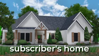 building a subscriber their dream home in bloxburg 2