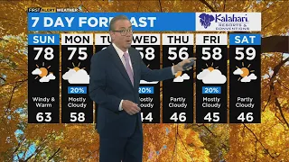 First Alert Weather: Windy and warm, chance of showers and storms