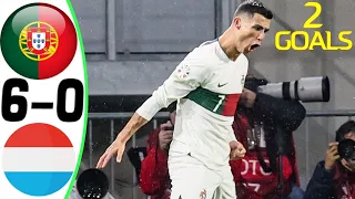 Portugal vs Luxembourg 6-0 - All Goals & Highlights 26/03/2023 🔥 Ronaldo 2 Goals