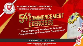 54th Commencement Exercises Pablo Borbon, Rosario and San Juan Campus - August 8, 2022 2:00PM