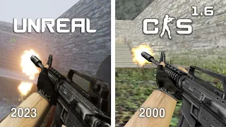 CS 1.6 | Gold Source vs Unreal Engine 5 | Full Comparison