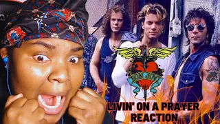 THE CROWD WAS INSANE!! 😱 | Bon Jovi - Livin' On A Prayer [LIVE! in London, 1995]: REACTION