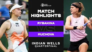 Elena Rybakina vs. Karolina Muchova | 2023 Indian Wells Quarterfinal | WTA Match Highlights