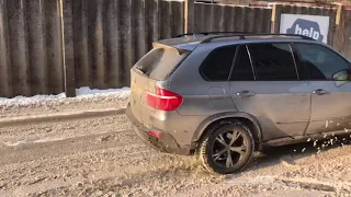 BMW X5 E70 4.8 тюнинг выхлопа, без катализаторов