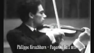 Phillipe Hirschhorn playes Paganini concerto No. 1 mtv 1