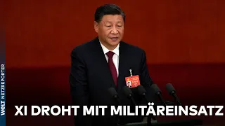 KONGRESS DER KOMMUNISTISCHEN PARTEI IN CHINA: Staatschef Xi droht mit Militäreinsatz gegen Taiwan